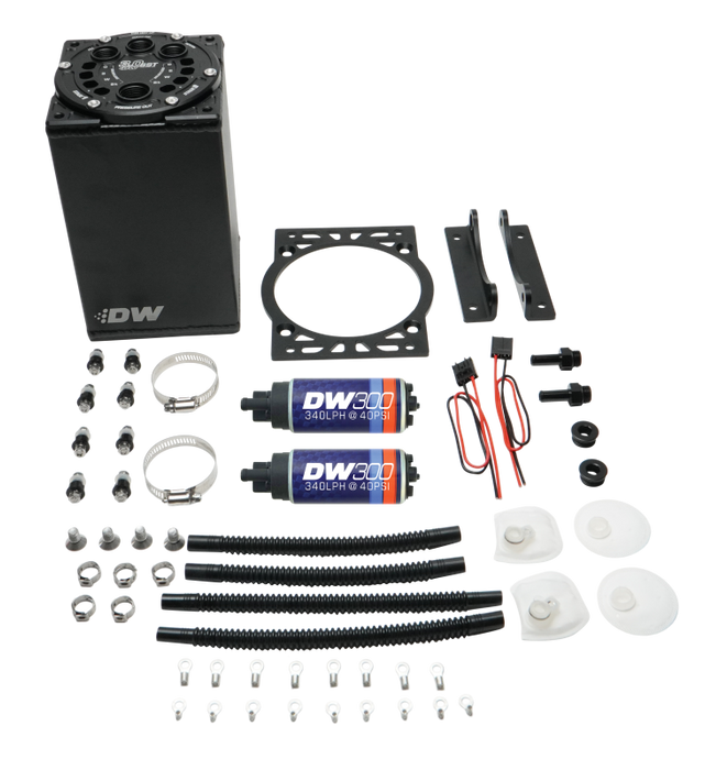 DeatschWerks 3.0L Staged Surge Tank w/ DW300 Fuel Pumps