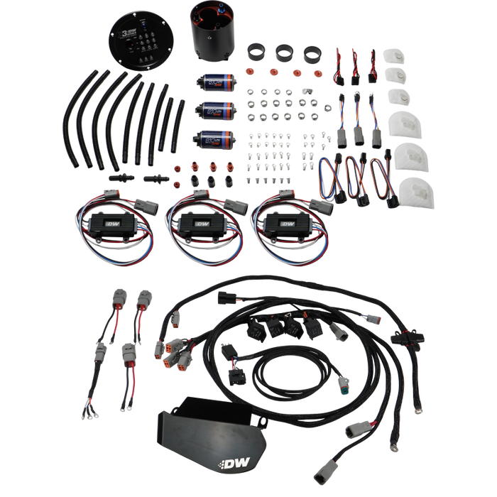 DeatschWerks 09-24 Nissan GT-R X3 Triple Pump Module w/ Triple DW810 Pumps/Controllers/PNP Harness