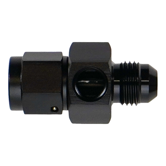 DeatschWerks 6AN Male Flare to Female Flare Swivel with 1/8th NPT