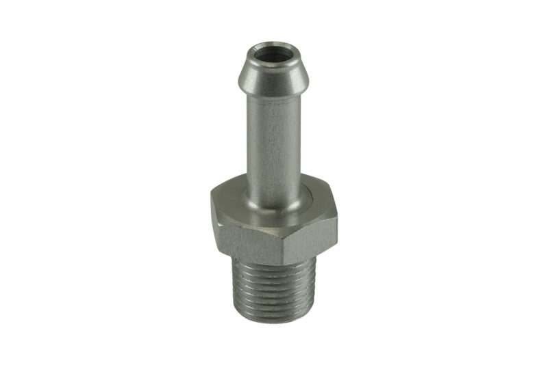 Turbosmart 6mm / 1/4in Hose End to 1/8 NPT Male Straight - Clear