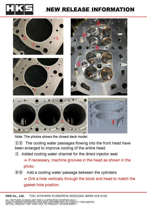 HKS Grommet Head Gasket Super Cooling ProG16E T 1.0