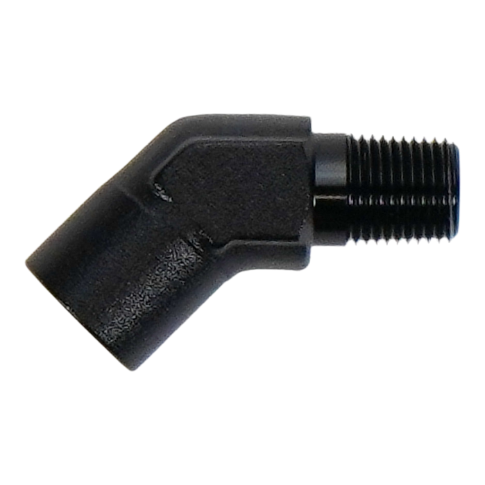 DeatschWerks 1/8in NPT Female to 1/8in NPT Male 45-Degree Fitting